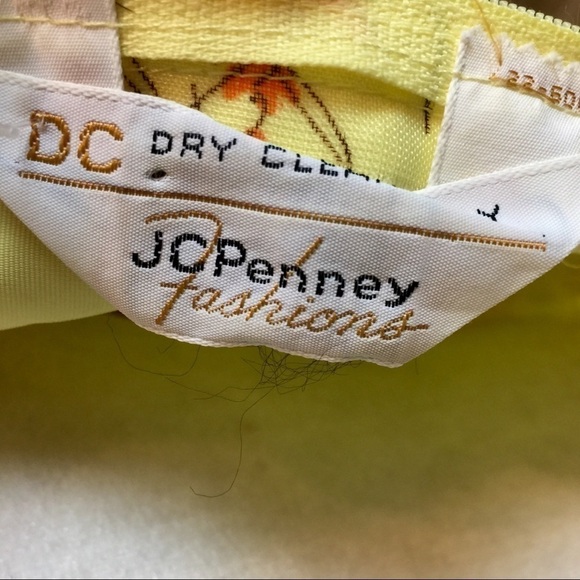 Vintage 60’s Yellow Floral Maxi Dress Southern Bel - Picture 12 of 16